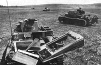 Подбитые немецкие танки, май 1942г.