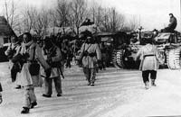 1-ый танково-гренадерский аолк СС покидает Пащиневку перед атакой на Валки