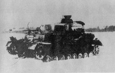 подбитый 11 февраля 1943 г. танк Т-4 №718 LSSAH
