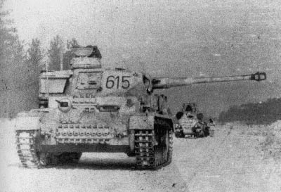 Т-4 № 615 из 6-го бат. танкового полка LSSAH входившего в боевую группу Мейера