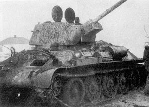 один из Т-34, подбитых в Борисовке