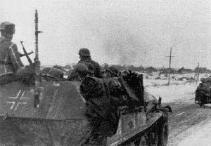 части "Дас Райх" на линии Новоникольск -Юрьевка 24 февраля 1943 г.