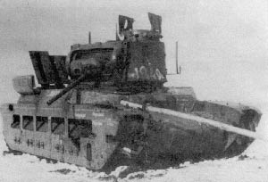 танк Матильда 2, подбитый 3 марта 1943 г.