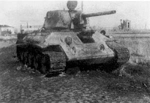 Т-34, подбитый в Рогани