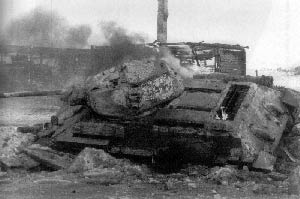 Т-34 подбитые на улицах Харькова