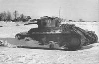 Подбитый танк "Валентайн". Февраль 1943 г.